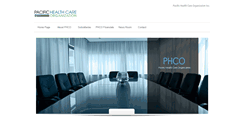 Desktop Screenshot of pacifichealthcareorganization.com